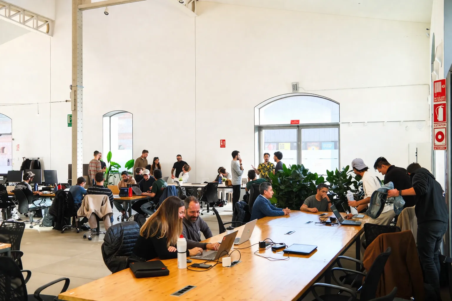 Working at the campus